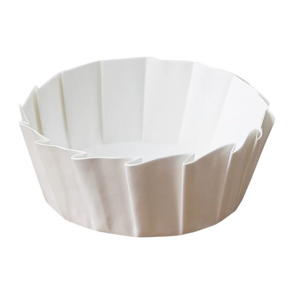 50-Pieces 6-Inch Round Non-Stick Baking Paper Cups - White
