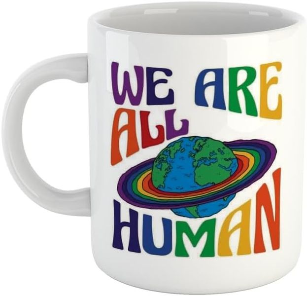 We are all human-Valentines-Mpther's day-Father's day-Christmas Mug