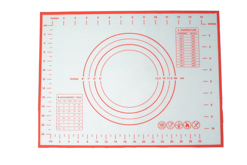 BPA-Free 100% Food-Grade Platinum Silicone Pastry Mats for Baking/Kneading