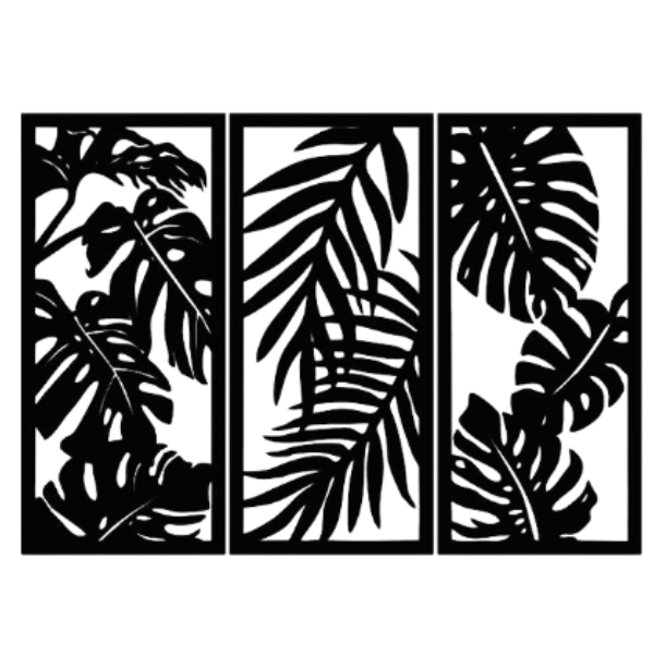Tropical Leaves Wall Art Home Decor