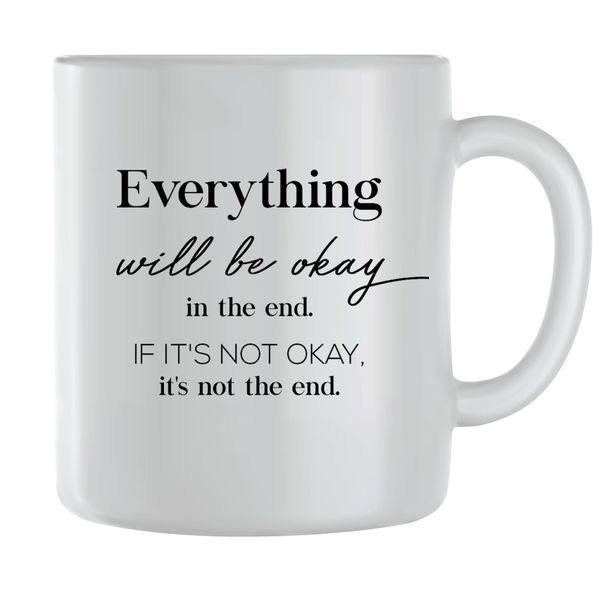 The End Coffee Mugs for Men Women Motivational Graphic Sayings Cup Gift 173