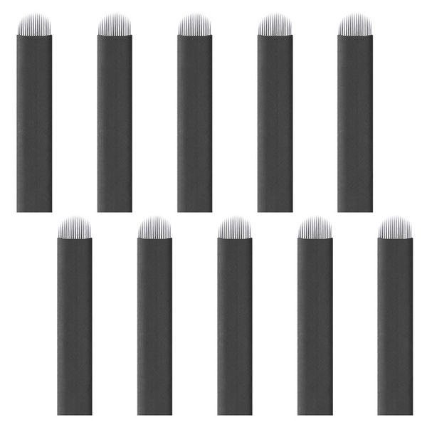 PMU/Microblading Blade Flex Black - Ultra Fine (0.18) #12U (10 Piece)