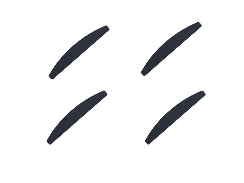Nail File - Halfmoon Black 100/100 Grit 4 Pack