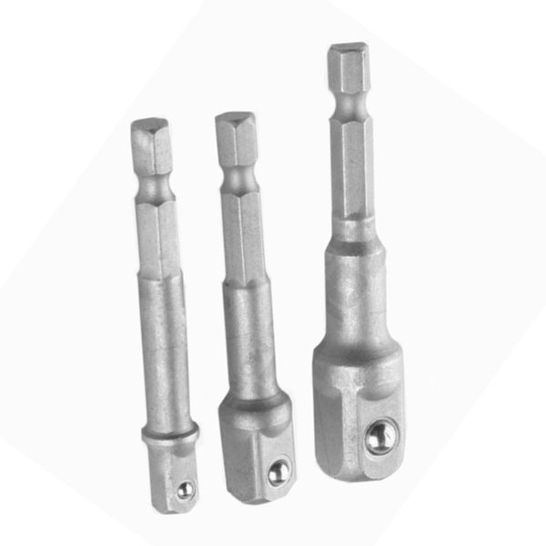 Tolsen - 3 Pce Socket Adaptor Set - ( 1/4"-65mm / 3/8"-65mm / 1/2"-70mm)