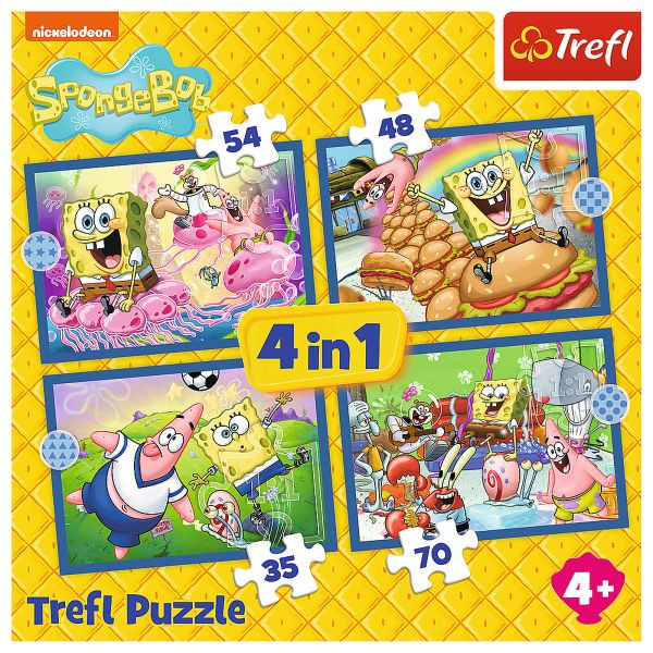 Puzzles - "4in1" - SpongeBob's Underwater Life
