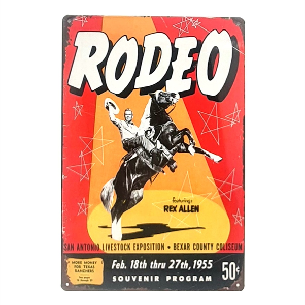 Tin Sign Rodeo 1955
