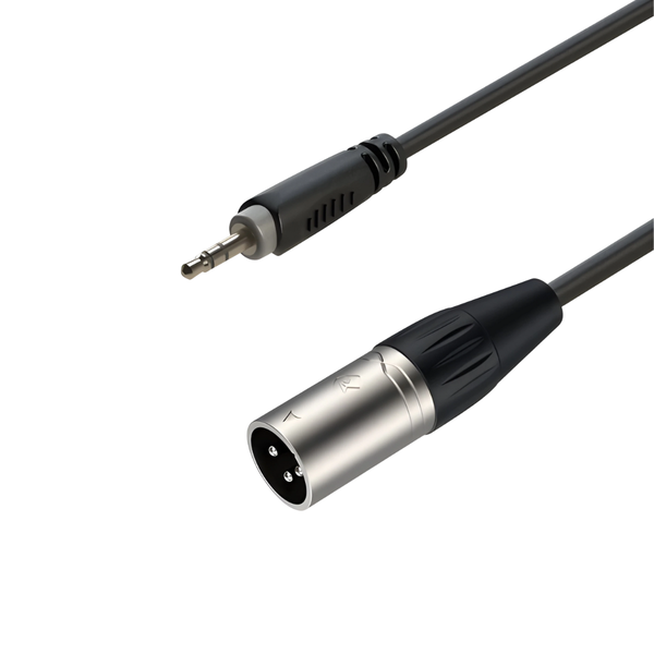 Roxtone RACC425L3 3.5mm Stereo to XLR Male Audio Cable - 3 Meters
