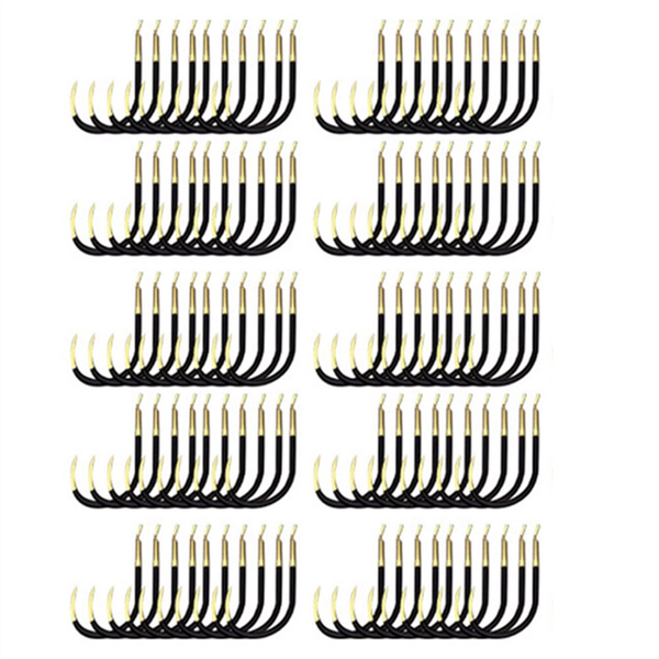 100 Fishing Hooks Aberdeen Hooks Long Wire For Sunfish Size 2