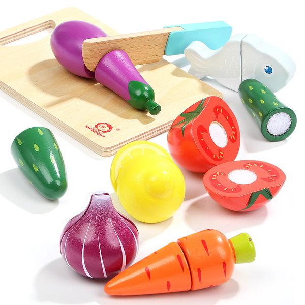 TopBright Wooden Cutting Vegetables with Cutting Board