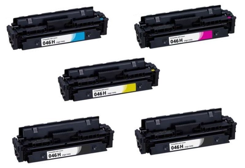 Canon 046H Multipack + Extra Black Toner Cartridge - Compatible