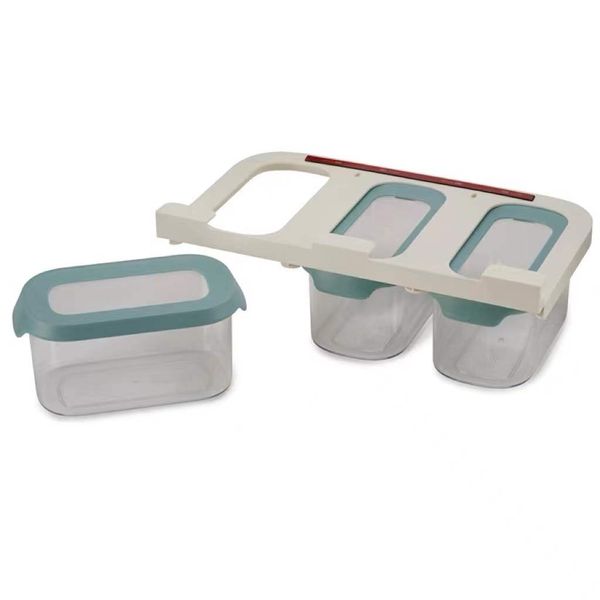 CupboardStore Airtight Easy Pour Food Container Set with Undershelf Hanger
