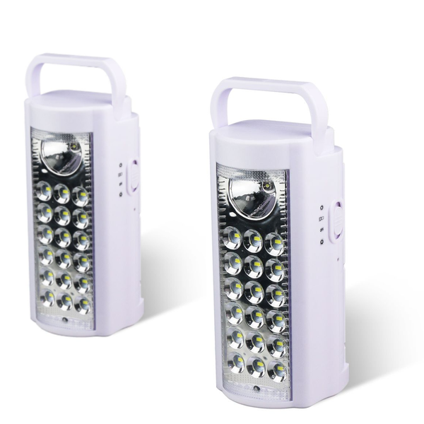 2 Pack - Rechargeable Lights 50hrs Lighting Auto Mode for Loadshedding