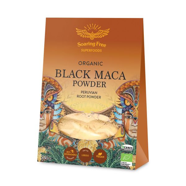 Soaring Free Organic Black Maca Powder 200g