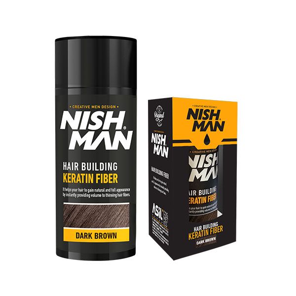 Nishman Hair Building Keratin Fibre &amp; Locking Spray Set - 20g + 100ml