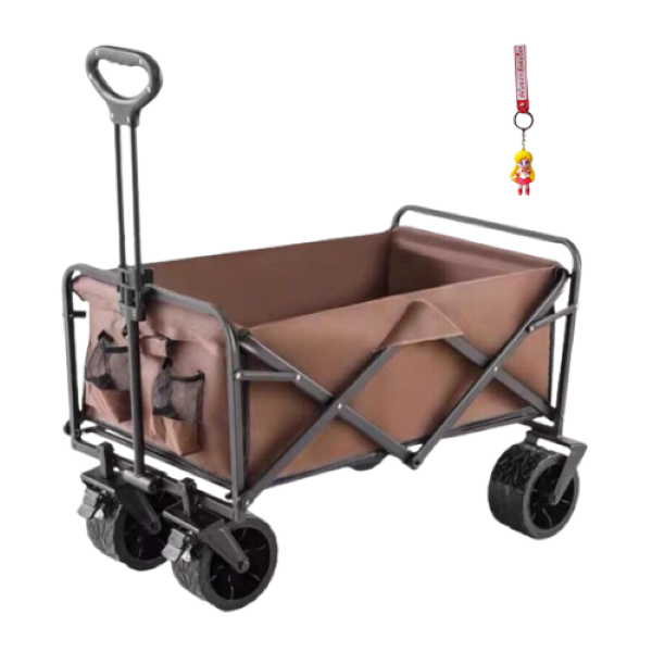 Foldable Heavy Duty Outdoor Camping Storage Trolley