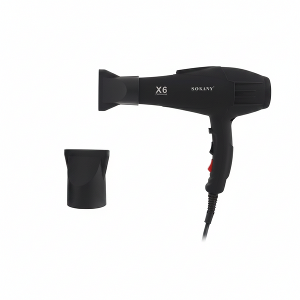 Sokany 2200W Professional Quick Drying Black Hair Dryer with Diffuser