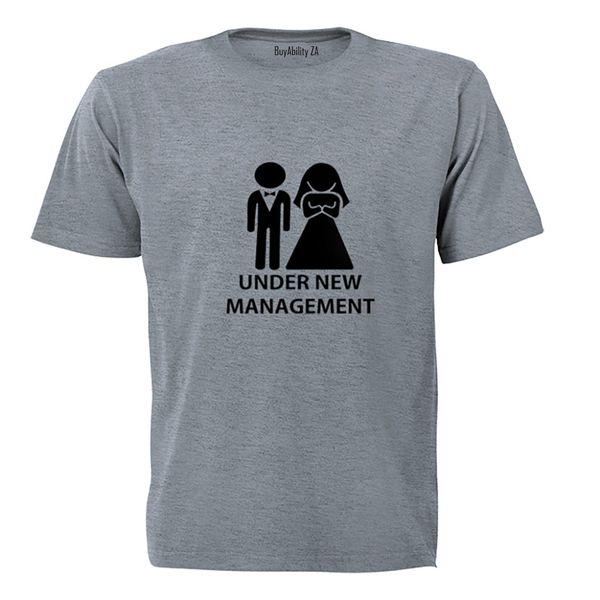 Under New Management! - Mens - T-Shirt - White
