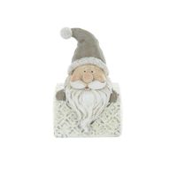 Glitter Tealight Candle Holder Christmas Decoration - Santa