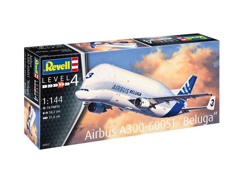 Revell 1/144 Airbus A300-600ST "Beluga" Plane Plastic Model Kit