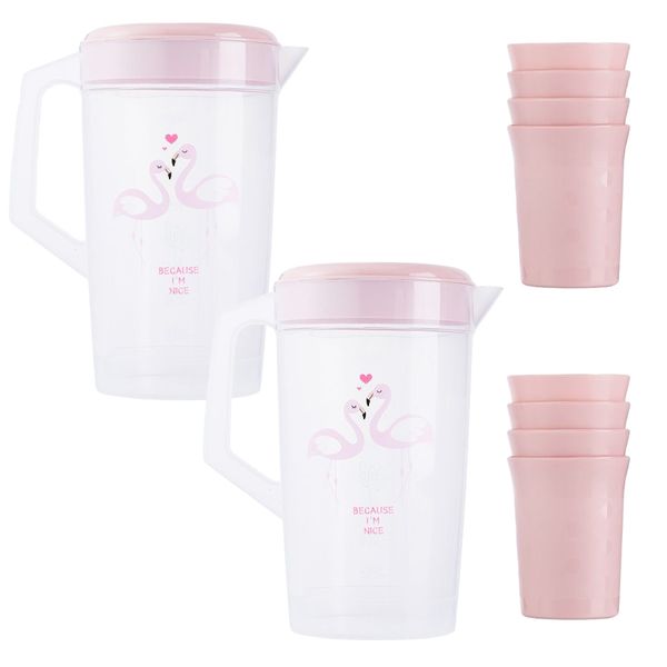 Home Kitchen Water Jug Pitcher With Matching Tumblers Jumbo Pack