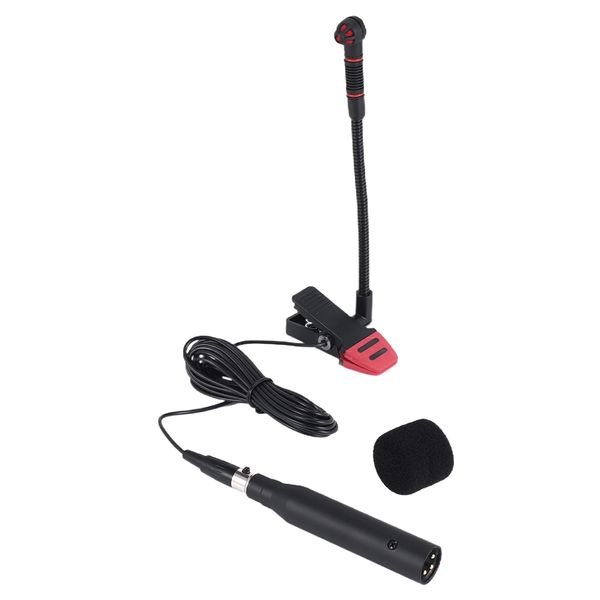 Alctron IM500 Clip-on Instrumental Condenser Microphone Gooseneck Mic for