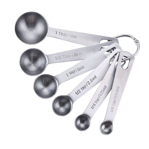 Portable Stainless Steel Measuring Spoons - Set of 6 Sub | Buy Online ...