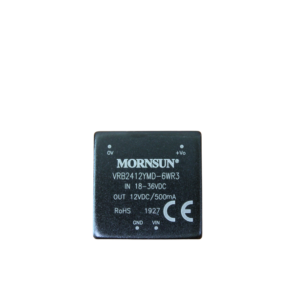 VRB2412YMD-6WR3: 6W DC/DC Converter, 2:1 Input (9-18V), 12V/500mA Out