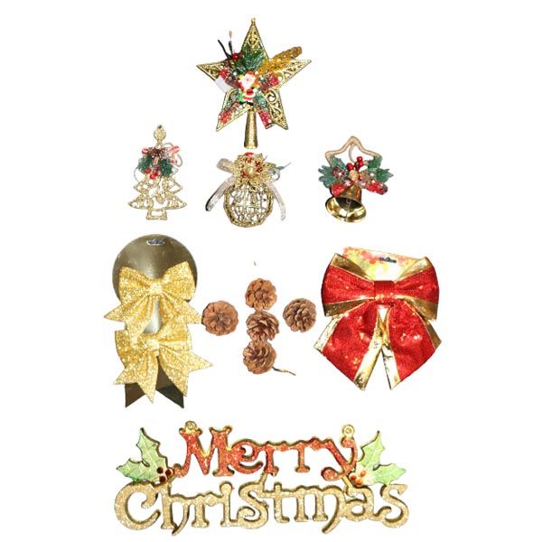 13 Piece - Christmas Decor Set - Christmas Decorations For Tree