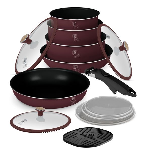 Berlinger Haus 13-Piece Titan Pro Non-Stick Coating Oven Safe Cookware Set