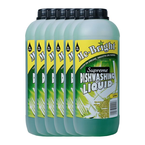 Mc Bright - Supreme Dishwashing Liquid - 6 x 1L