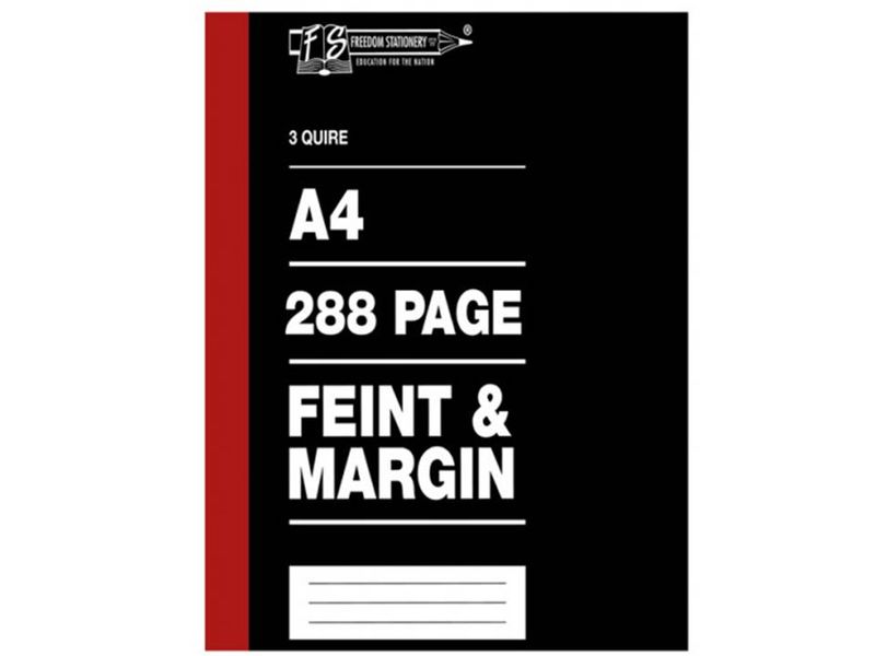 Hard-Cover Book A4 288-Page 3-Quire Pack of 5