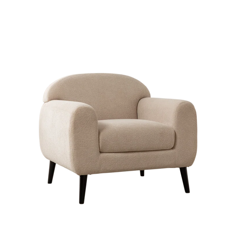 Bratchell Upholstered Accent Chair with Round Arm