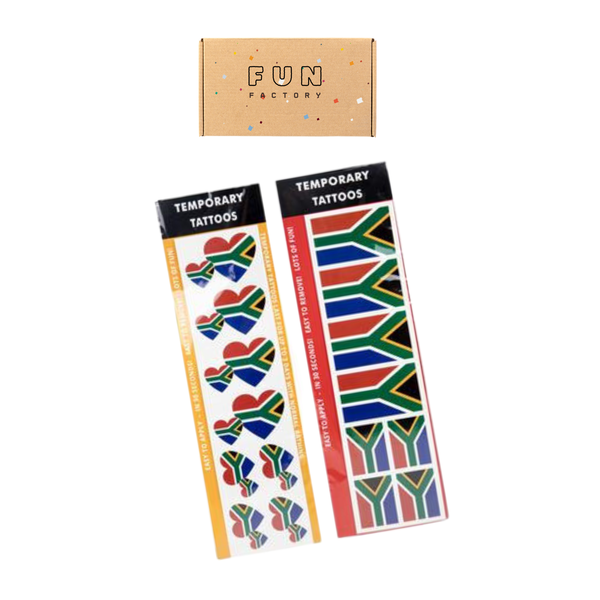 Rugby Supporter Temporary Tattoos Pack of 2