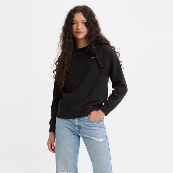 Levi's Women's Standard Crewneck Sweatshirt - Caviar Fleece