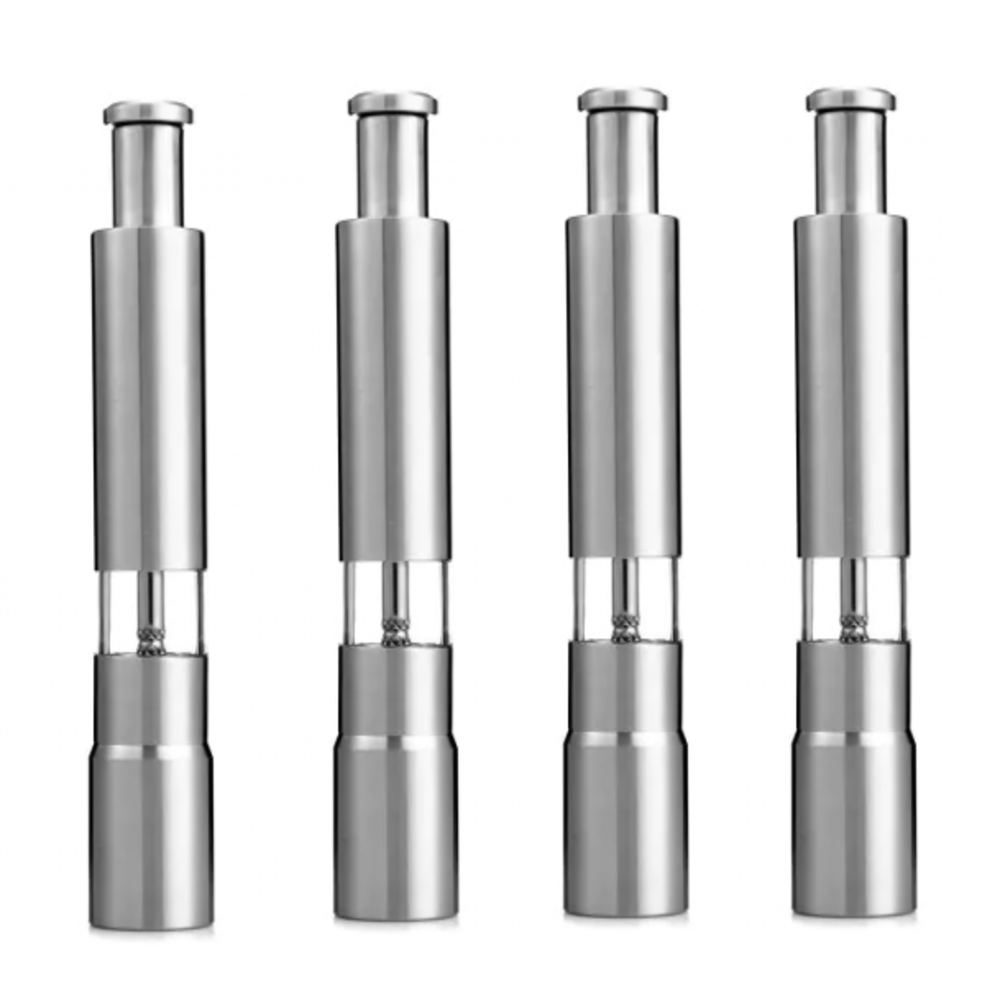 Pack Of 4 Stainless Steel Spice Salt & Pepper Grinder | Shop Today. Get ...