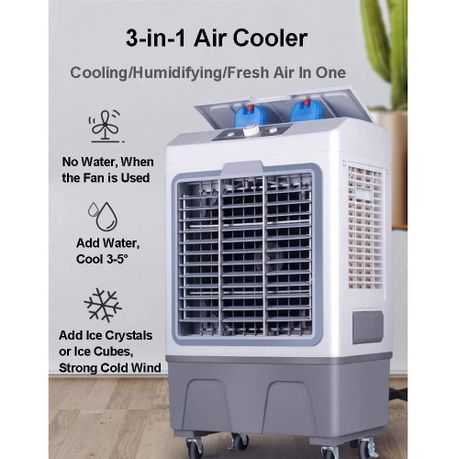 Fresh air for evaporative cooler fashion water