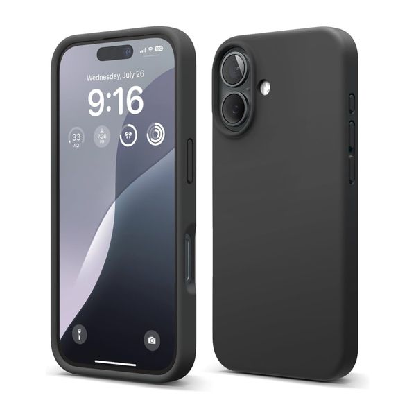 SWEG Shockproof Slim Cover 6.1"Soft Silicone Case Compatible with iPhone 16