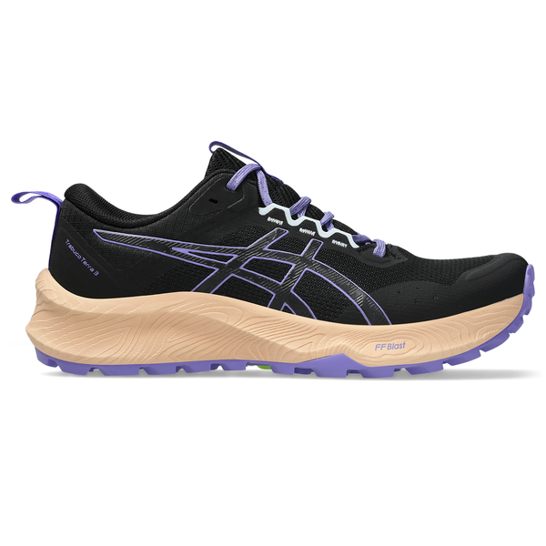 ASICS Women's Trabuco Terra 3 Trail Running Shoes - Black/Amethyst