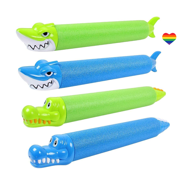 4 Pack Injected Water Gun With Heart Sticker