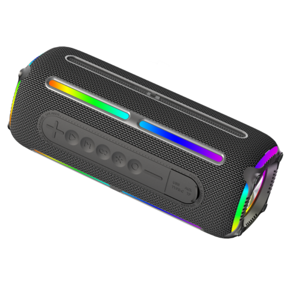 40W Bluetooth Speaker LED Lights,Dual Modes,Water-Resistant,Portable Design