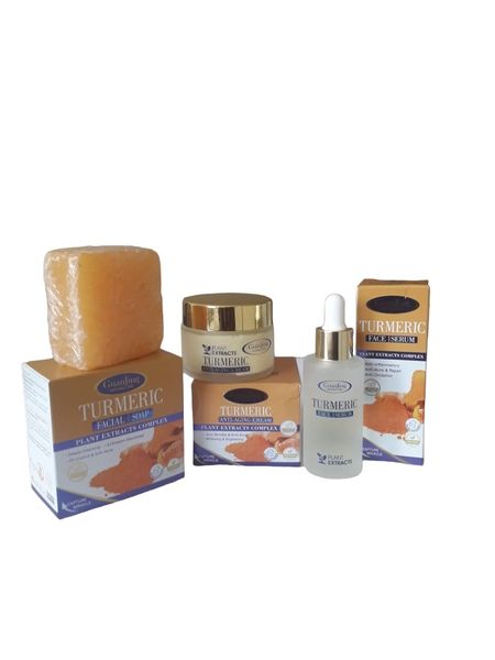 Guanjing beaty pack Turmeric x 3 products combo