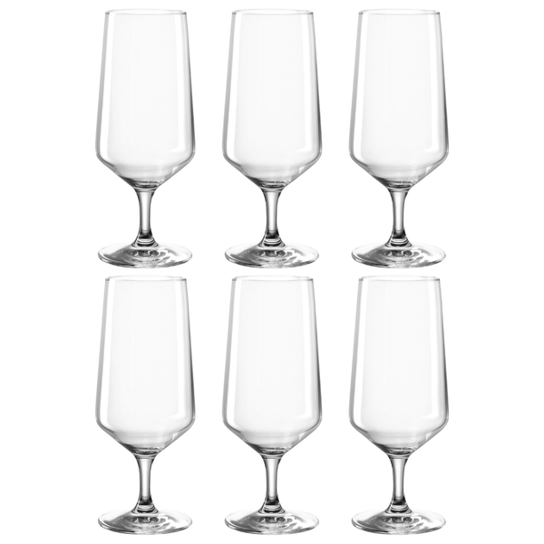 Leonardo Puccini Pilsner Beer Glasses Teqton Crystal Glass - Set of 6 410ml