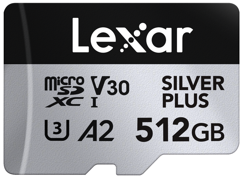 Lexar MicroSD Silver PLUS 512GB 1066x UHS I C10, U3 205/150 V30 4K