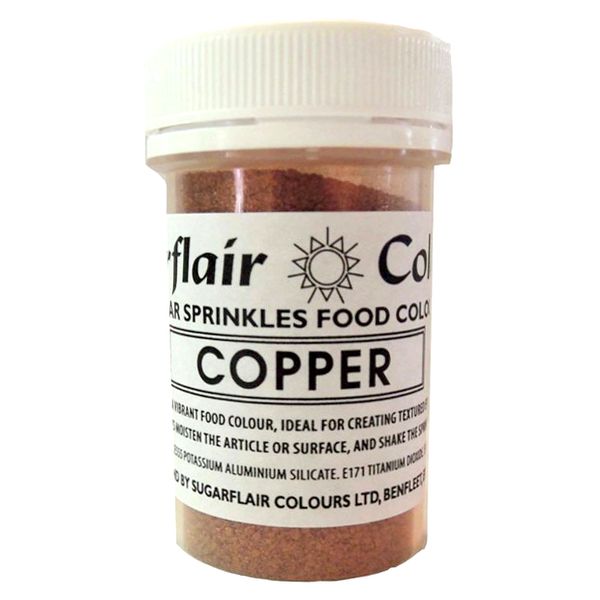 Sugarflair Edible Sugar Sprinkles Food Colour Cupcake Cake Icing Decorating