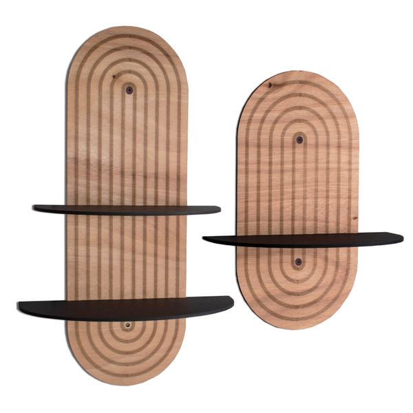 db Creative - Oval Wall Display Shelf (set of 2)