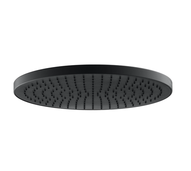Exel Round Rain Shower Head 23cm / 9inch - Black