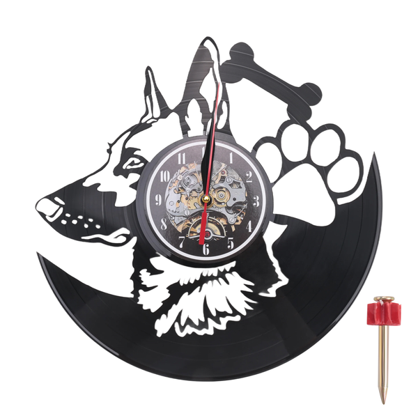 German Shepherd Dog Wall Clock Home Decor Dog Breeds -No LED Style
