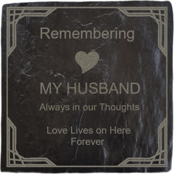 Remembrance Stone For My Husband image