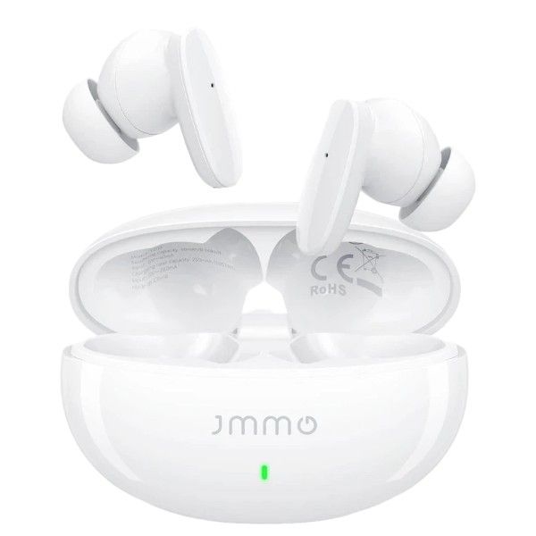 JMMO - T203 - True Wireless Earbuds With IPX7 Waterproof Rating - White