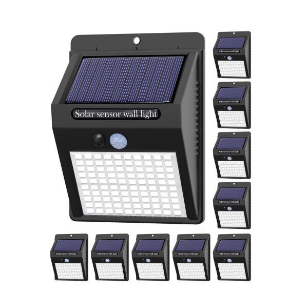 25 LED Solar Sensor Wall Light - Pack of 10